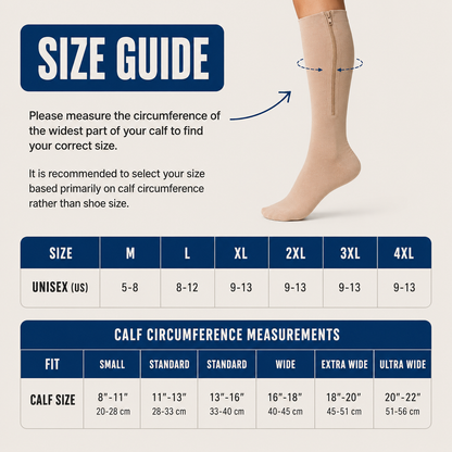 ZippFlow™ Compression Socks with Side Zipper