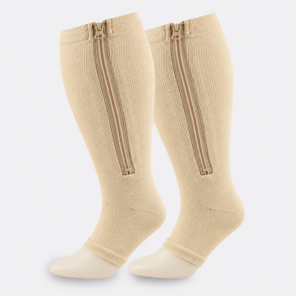 ZippFlow™ Compression Socks with Side Zipper