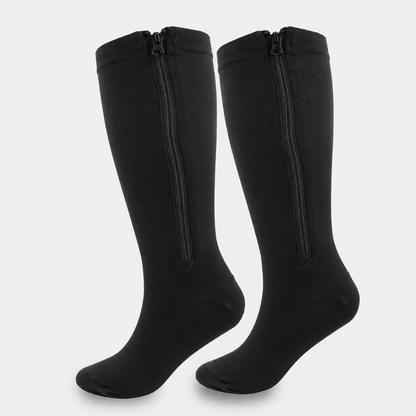 ZippFlow™ Compression Socks with Side Zipper