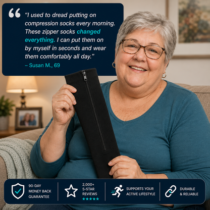 ZippFlow™ Compression Socks with Side Zipper